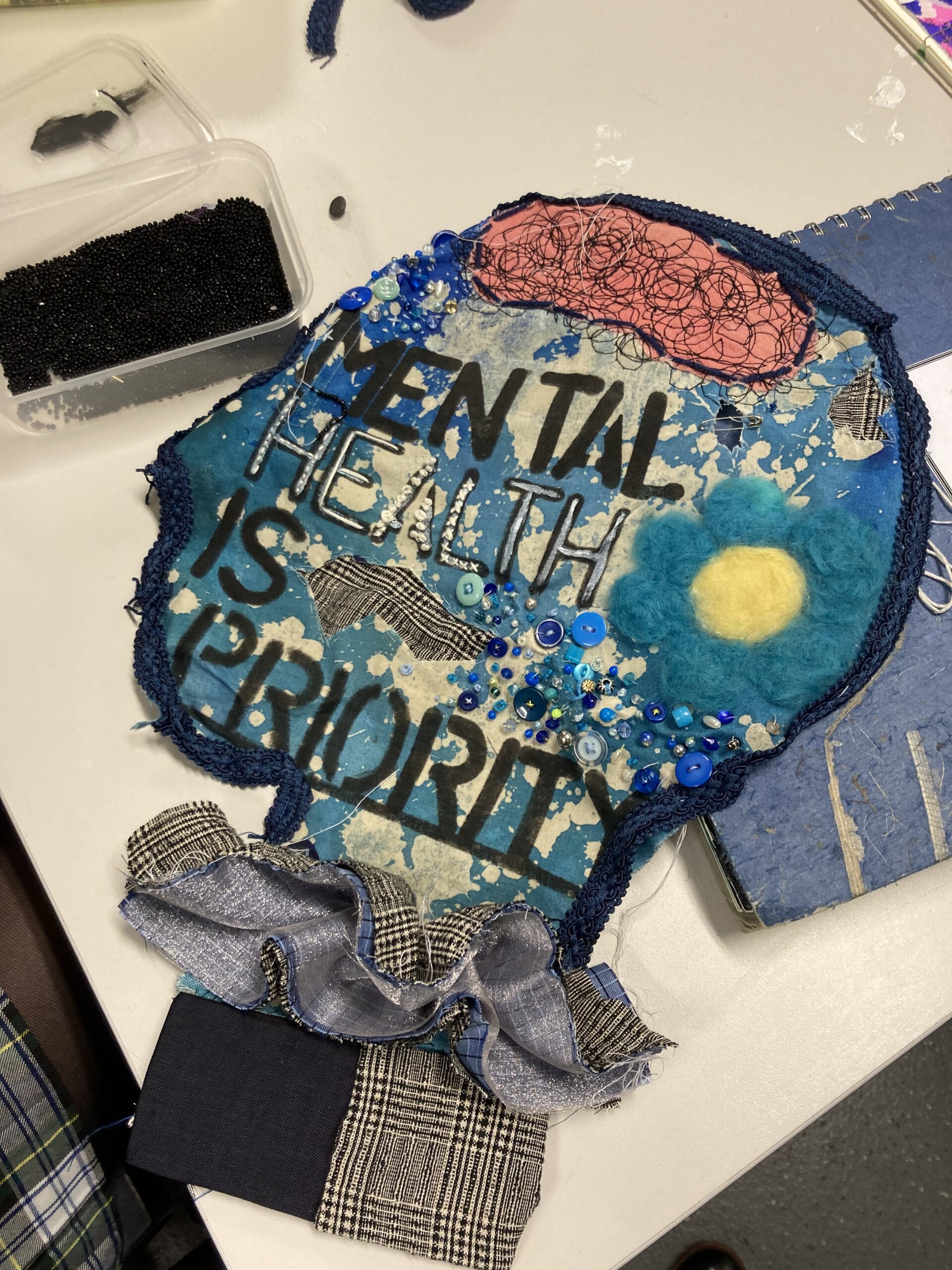 Y10 textiles students are very proud of their work