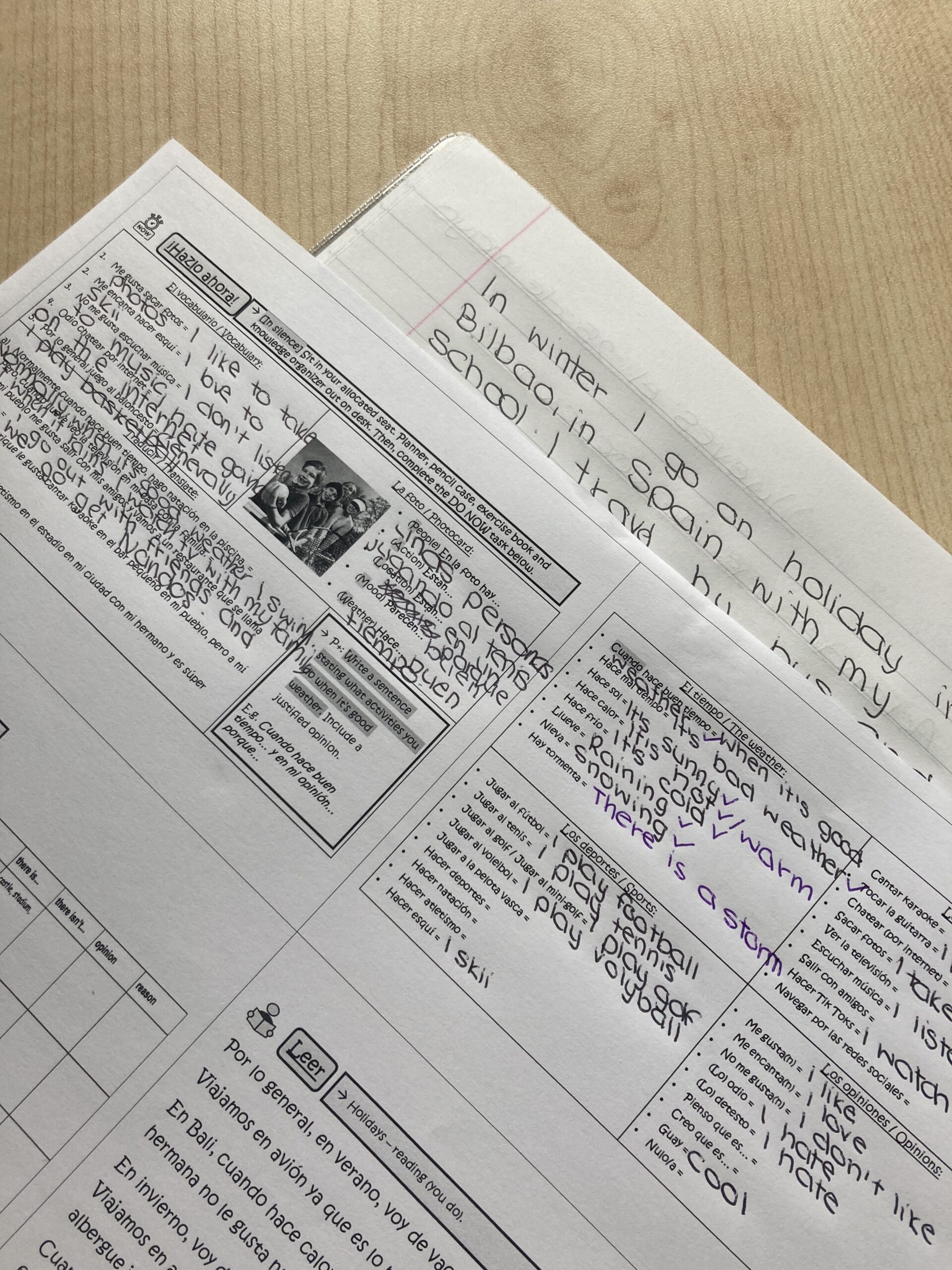 Spanish Summative Revision