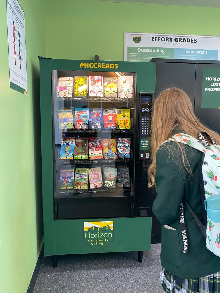Rewards from the book vending machine