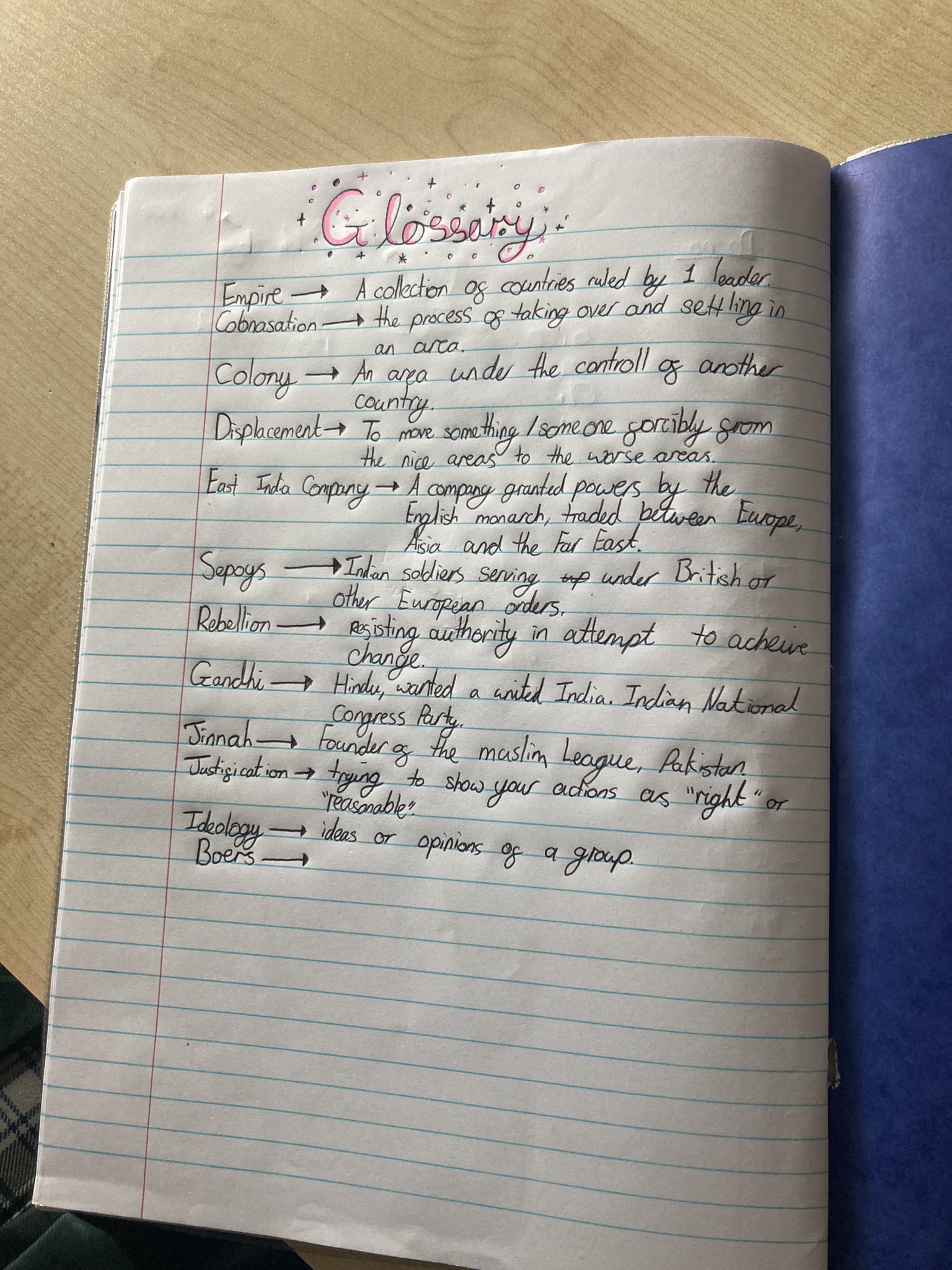 14. Y8 Historians learning about social and economic consequences