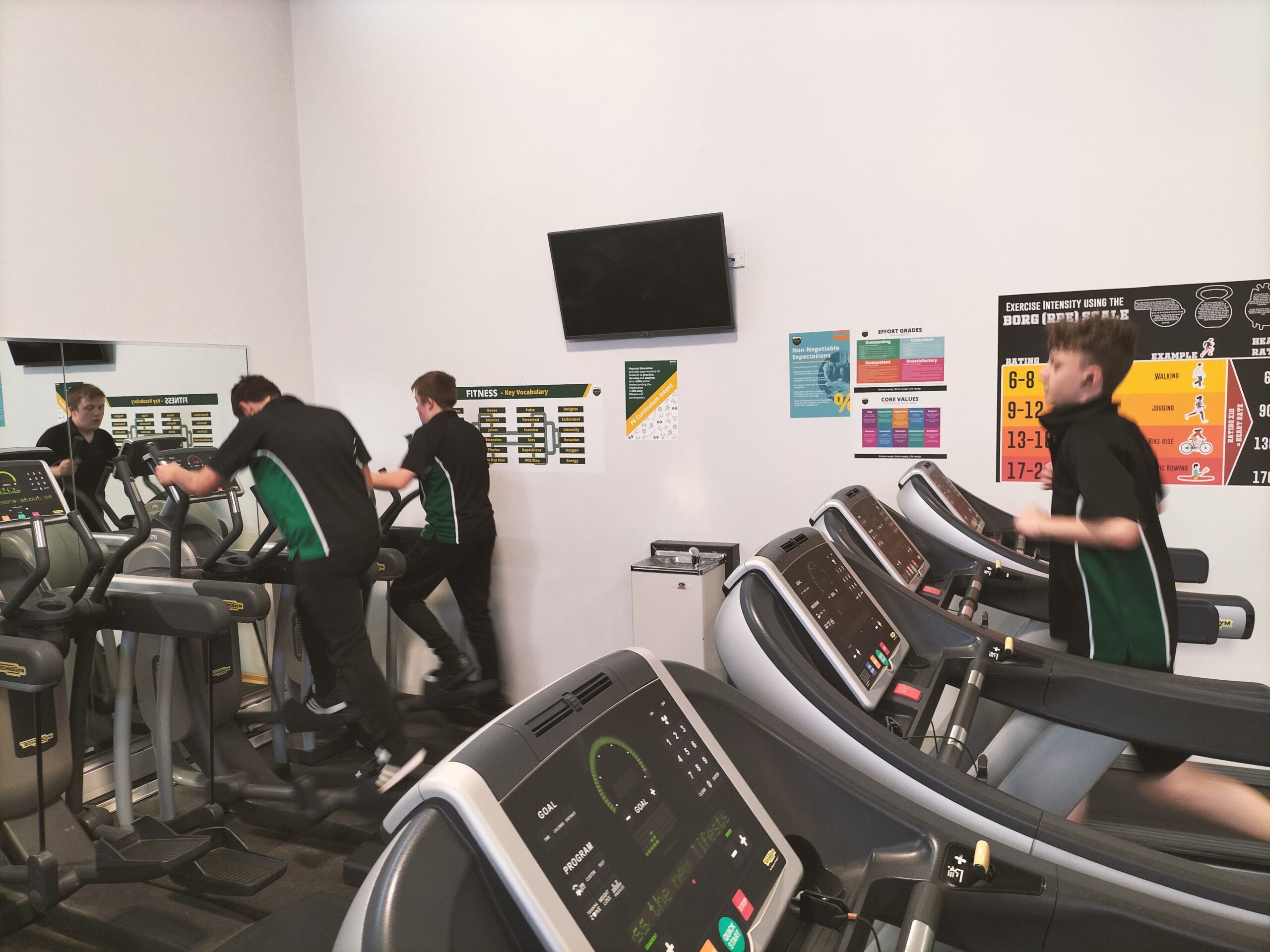 43. The fitness suite is always busy in the evenings with students working on their personal fitness