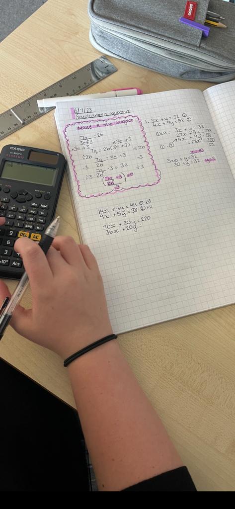 44. Simultaneous equations in Maths
